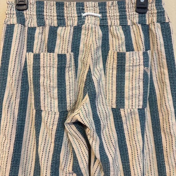 RoXy Oceanside Stripe Flare Pants Size Small - Picture 6 of 10